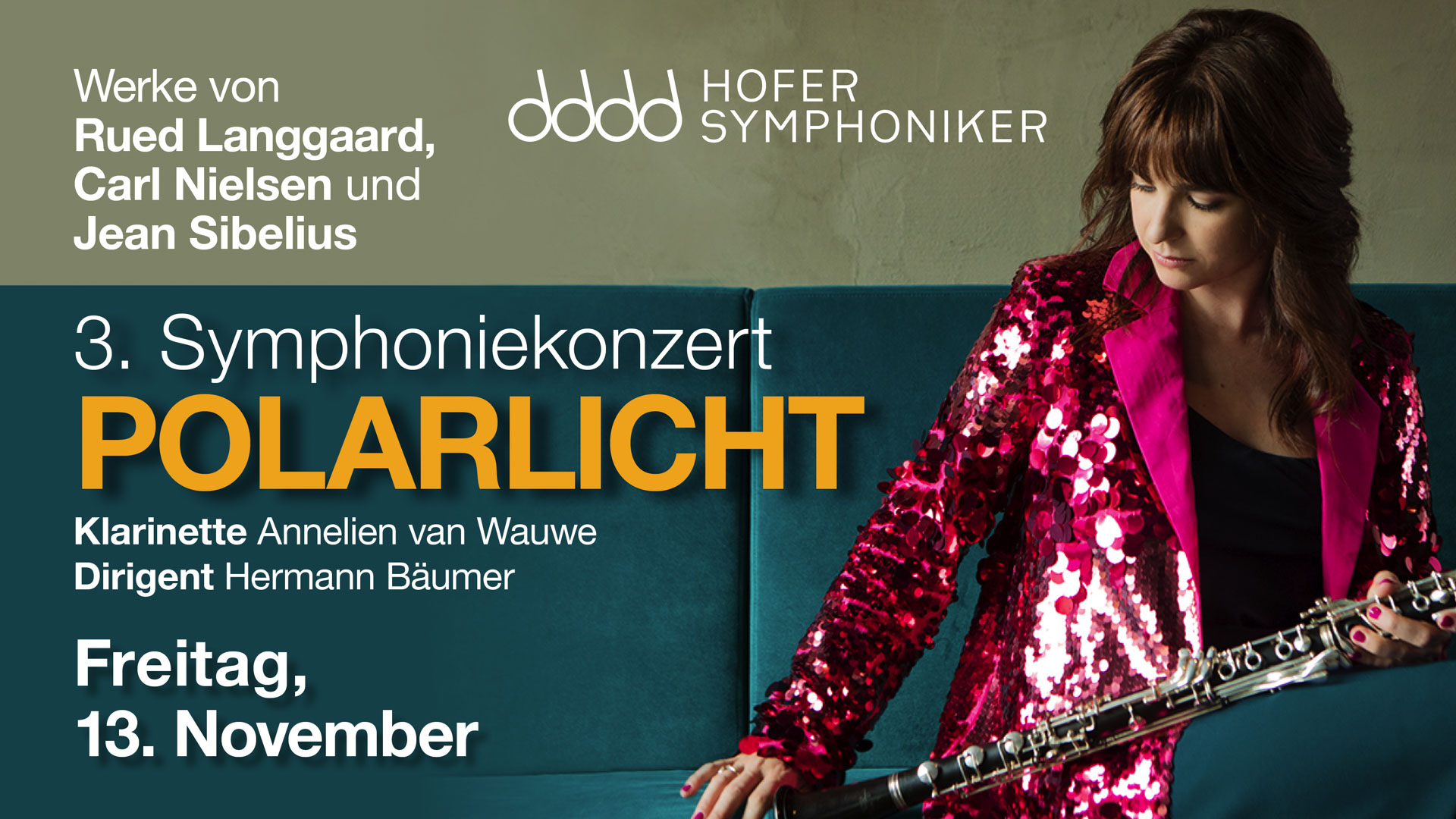 3. Symphoniekonzert mit Annelien Van Wauwe und Hermann Bäumer